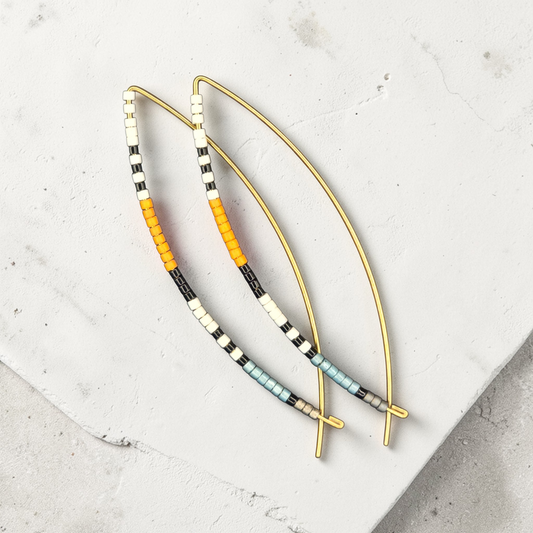 Tiger Stripe Thread Earrings